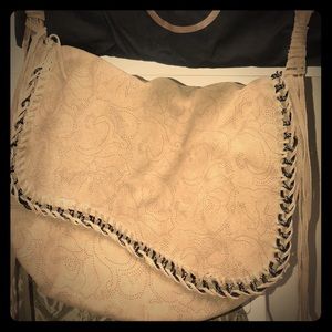 ***SOLD*** ASH Gray Suede Boho Bag.